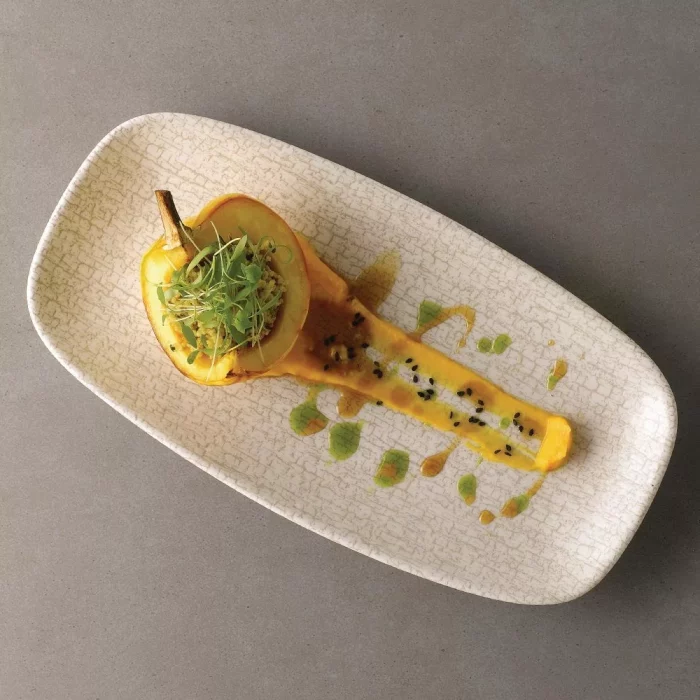 Churchill Breccia Oblong Chef Plate Agate Grey 189 x 355mm (Pack of 6) - Image 8