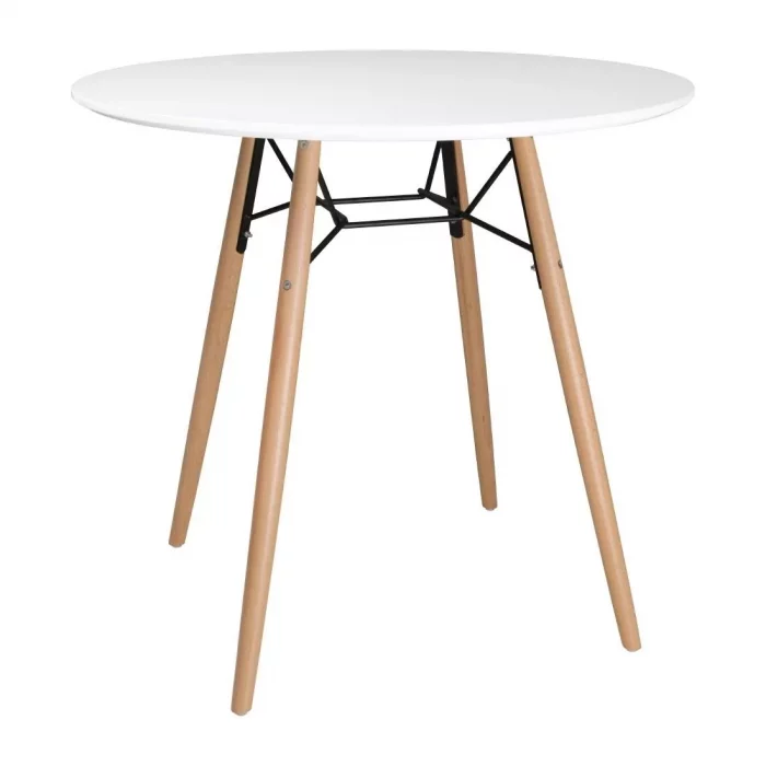Bolero Arlo Table Round White 798mm - Image 1