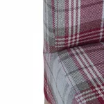 Bolero Austin Dining Chairs Wine Tartan (Pack of 2) - Image 3