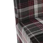Bolero Austin Dining Chairs Grey Tartan (Pack of 2) - Image 3