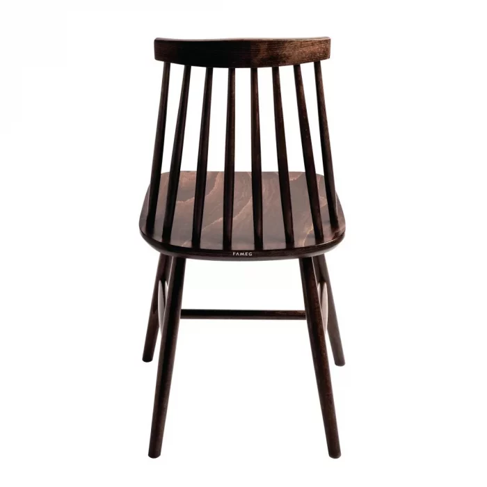 Fameg Farmhouse Angled Side Chairs Walnut Effect (Pack of 2) - Image 3