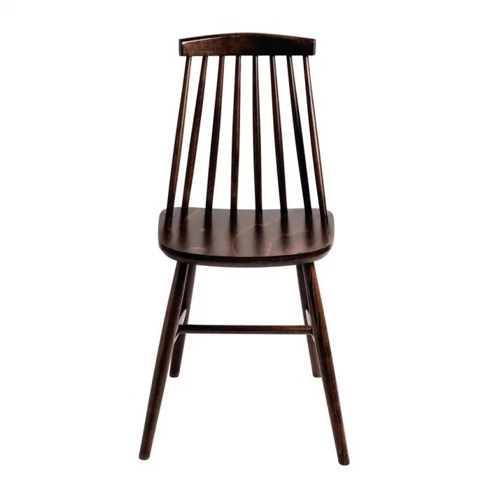 Fameg Farmhouse Angled Side Chairs Walnut Effect (Pack of 2) - Image 5
