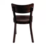 Fameg Plain Side Chairs Walnut Finish (Pack of 2) - Image 2