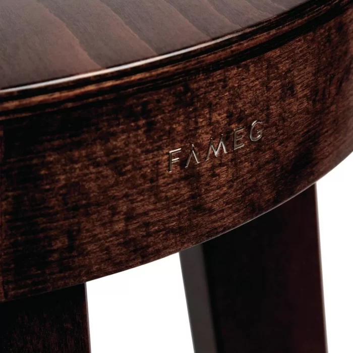 Fameg Plain Side Chairs Walnut Finish (Pack of 2) - Image 3
