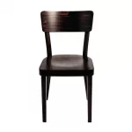 Fameg Plain Side Chairs Walnut Finish (Pack of 2) - Image 4