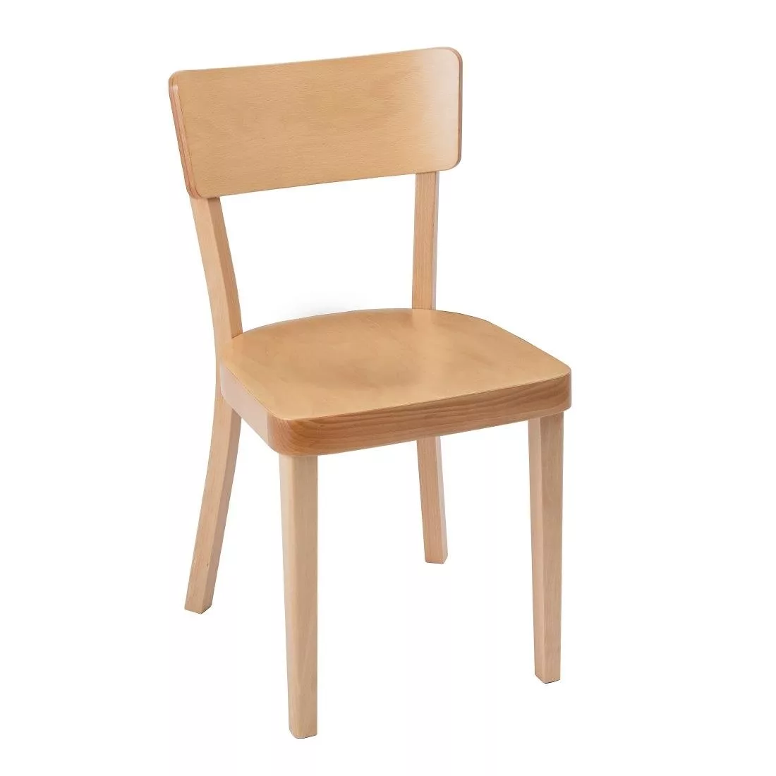 dc356_plainside.jpg Fameg Plain Side Chairs Natural Beech (Pack of 2) - Image 1