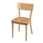 Fameg Plain Side Chairs Natural Beech (Pack of 2) - Image 3