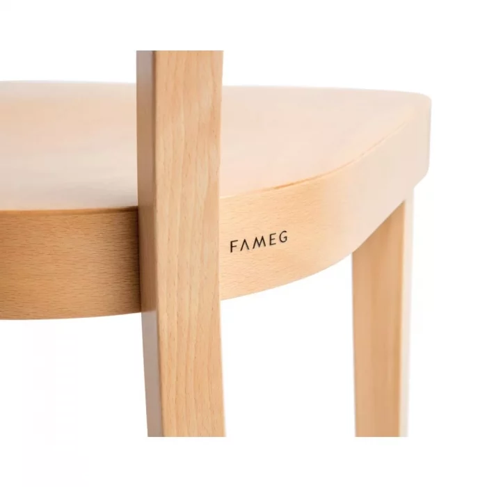 Fameg Plain Side Chairs Natural Beech (Pack of 2) - Image 5