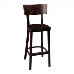 Fameg Plain Highstool Walnut Finish - Image 3