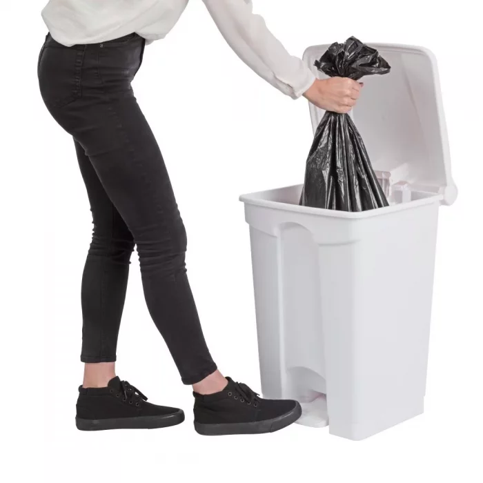 Jantex Kitchen Pedal Bin White 45Ltr - Image 6
