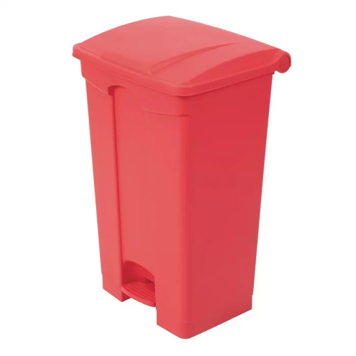 Jantex Kitchen Pedal Bin Red 87Ltr - Image 2