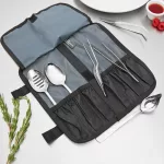Mercer Culinary 6 Piece Chef Plating Kit with Storage Roll - Image 2