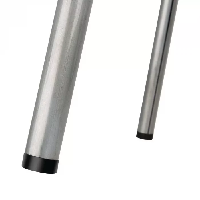 Bolero Galvanised Steel Low Stools with Wooden Seatpad (Pack of 4) - Image 6