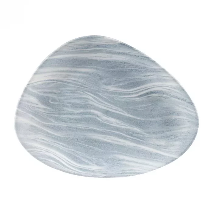 Churchill Fluid Triangle Chef Plates Pearl Grey 205 x 265mm (Pack of 12) - Image 1