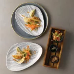 Churchill Fluid Triangle Chef Plates Pearl Grey 205 x 265mm (Pack of 12) - Image 5