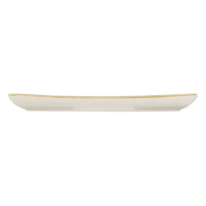 Churchill Stonecast Rectangular Plate Mustard Seed Yellow 295 x 150mm - Image 2