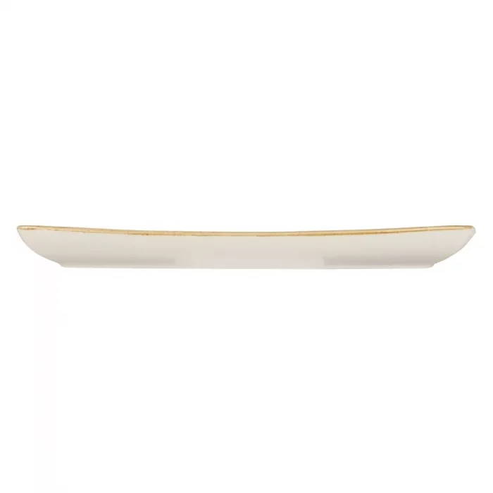 Churchill Stonecast Rectangular Plate Mustard Seed Yellow 350 x 185mm - Image 2