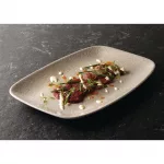 Churchill Raku Oblong Chef Plates Agate Grey 157 x 237mm (Pack of 12) - Image 2