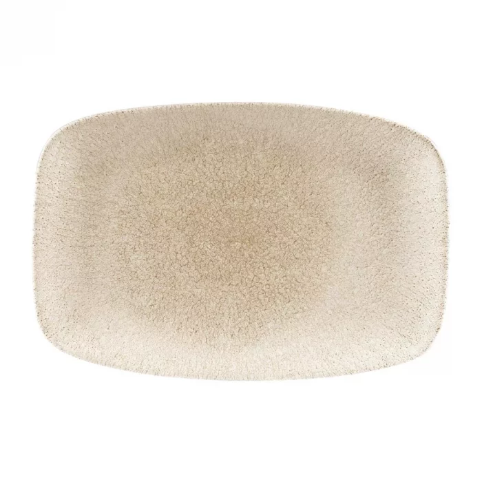 Churchill Raku Oblong Chef Plates Agate Grey 199 x 300mm (Pack of 6) - Image 1