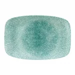 Churchill Raku Oblong Chef Plates Jade Green 199 x 300mm (Pack of 6)