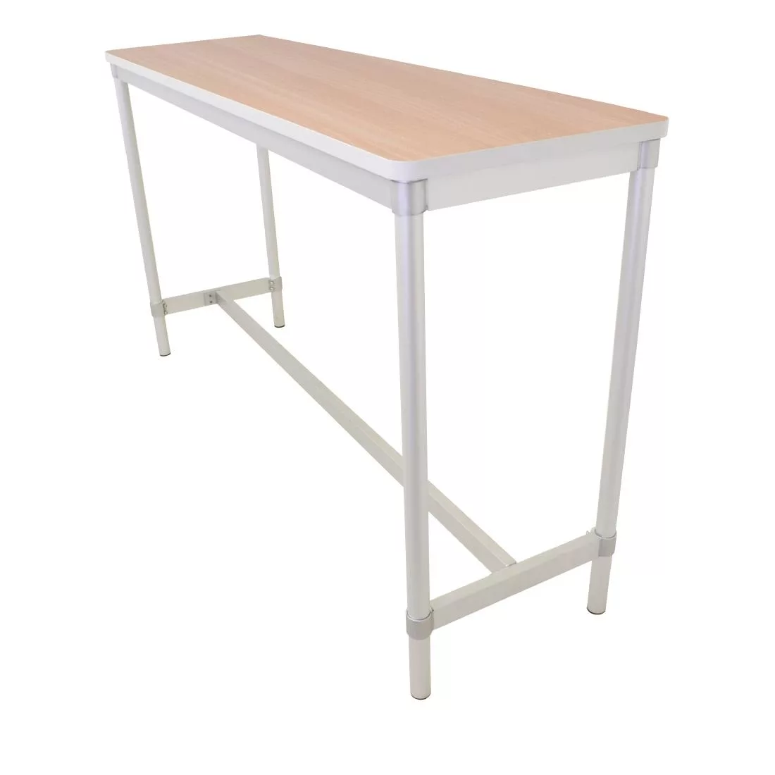 dg130-be_primary.jpg Gopak Enviro Indoor Beech Effect Rectangle Poseur Table 1800mm - Image 1