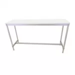 Gopak Enviro Indoor White Rectangle Poseur Table 1800mm - Image 2