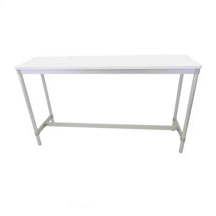 Gopak Enviro Indoor White Rectangle Poseur Table 1800mm - Image 2