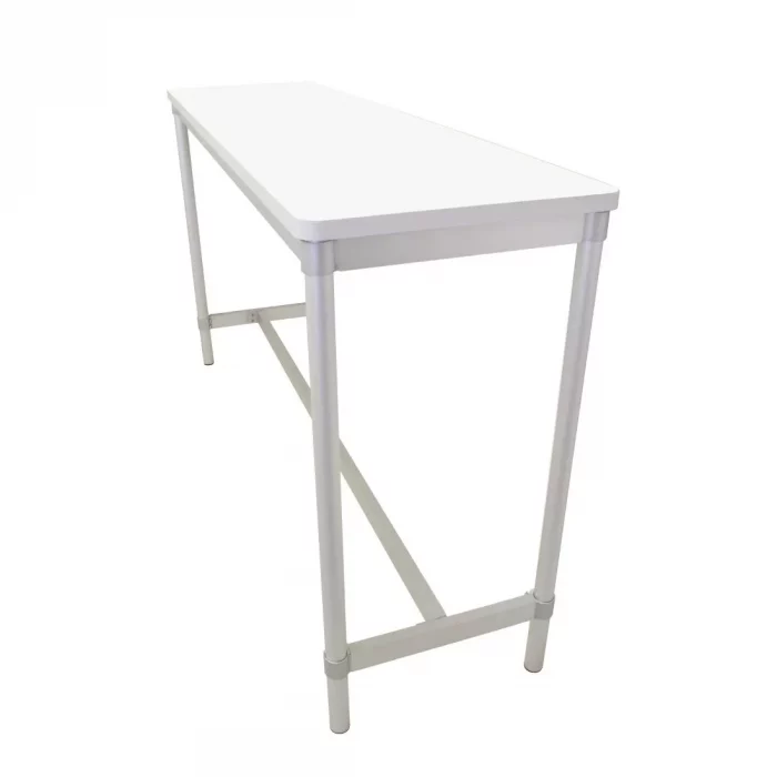 Gopak Enviro Indoor White Rectangle Poseur Table 1800mm - Image 3