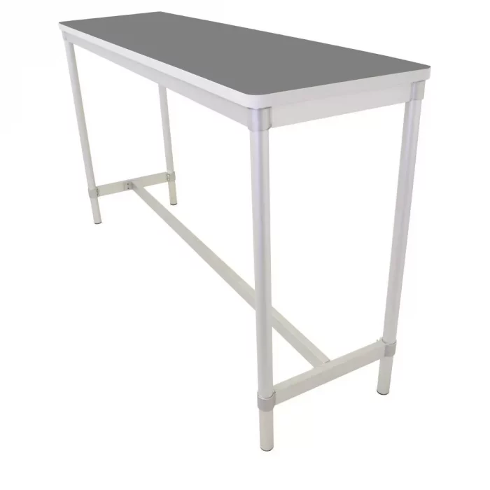 Gopak Enviro Indoor Storm Grey Rectangle Poseur Table 1200mm - Image 1