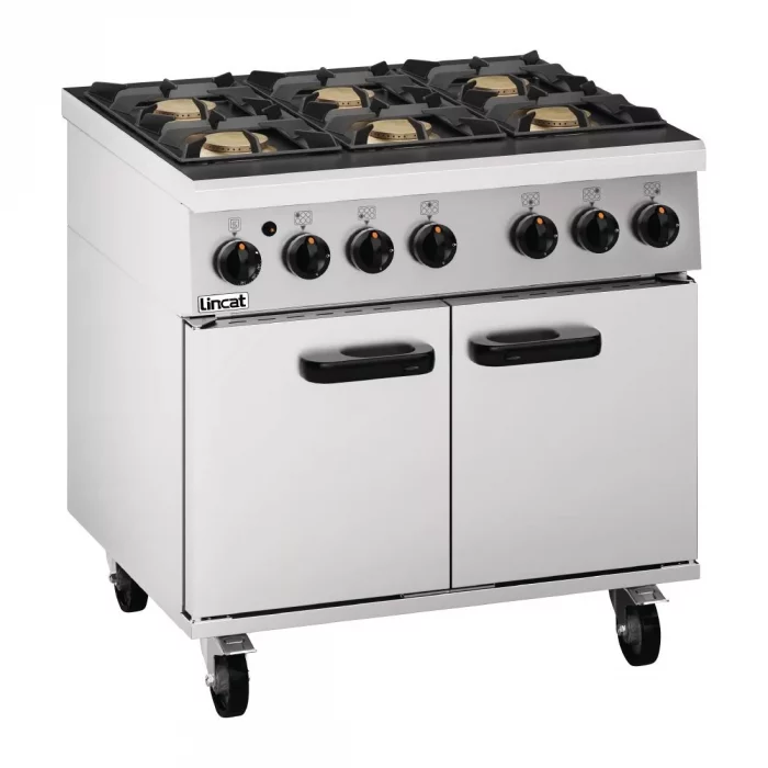 Lincat Phoenix Natural Gas 6 Burner Oven Range PHGR01/N - Image 1