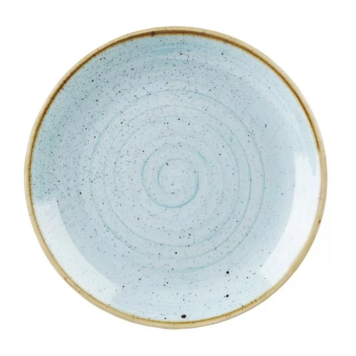 Churchill Stonecast Round Coupe Plate Duck Egg Blue 260mm (Pack of 12) - Image 1