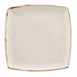 Churchill Stonecast Deep Square Plate Barley White 260mm (Pack of 6)