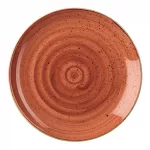Churchill Stonecast Round Coupe Plate Spiced Orange 185mm (Pack of 12)