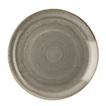 Churchill Stonecast Round Coupe Plate Peppercorn Grey 200mm