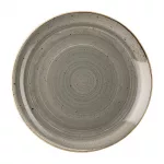 Churchill Stonecast Round Coupe Plate Peppercorn Grey 185mm