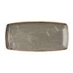 Churchill Stonecast Rectangular Plate Peppercorn Grey 295 x 150mm