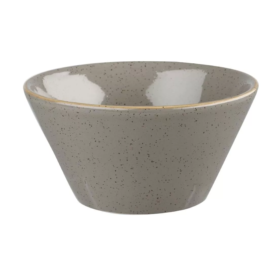 dk564_crockery.jpg Churchill Stonecast Round Bowl Peppercorn Grey 295mm (Pack of 12) - Image 1