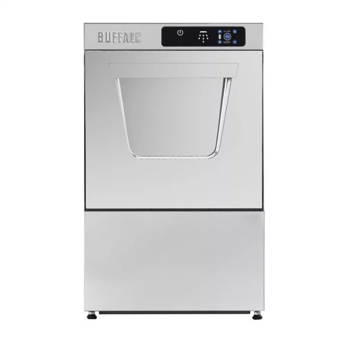 Buffalo Digital Undercounter Glass Washer with Drain Pump 400mm Basket 2.9kW - Image 16