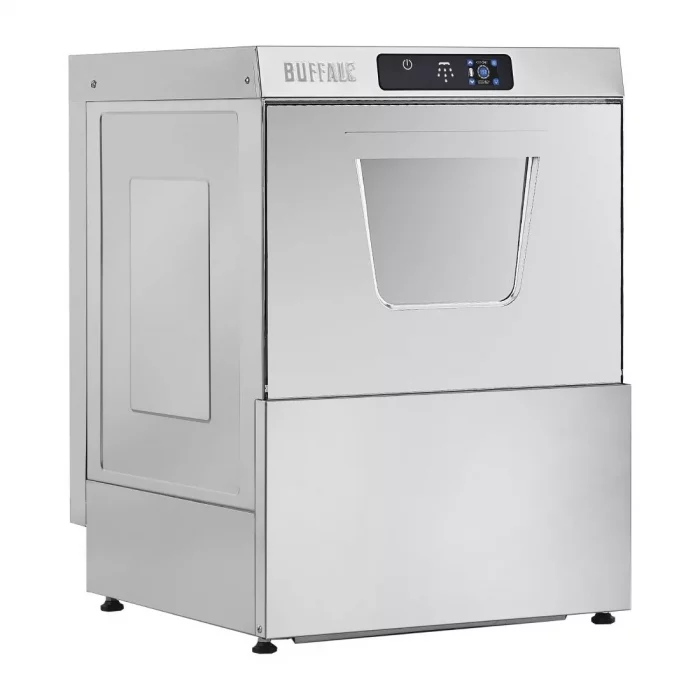 Buffalo Digital Undercounter Dishwasher with Drain Pump 500mm Basket 2.9kW Single Phase - Image 1