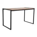 Bolero Steel and Acacia Industrial Bar Table 1800x900mm - Image 2