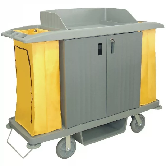Jantex Housekeeping Trolley With Doors - Image 1