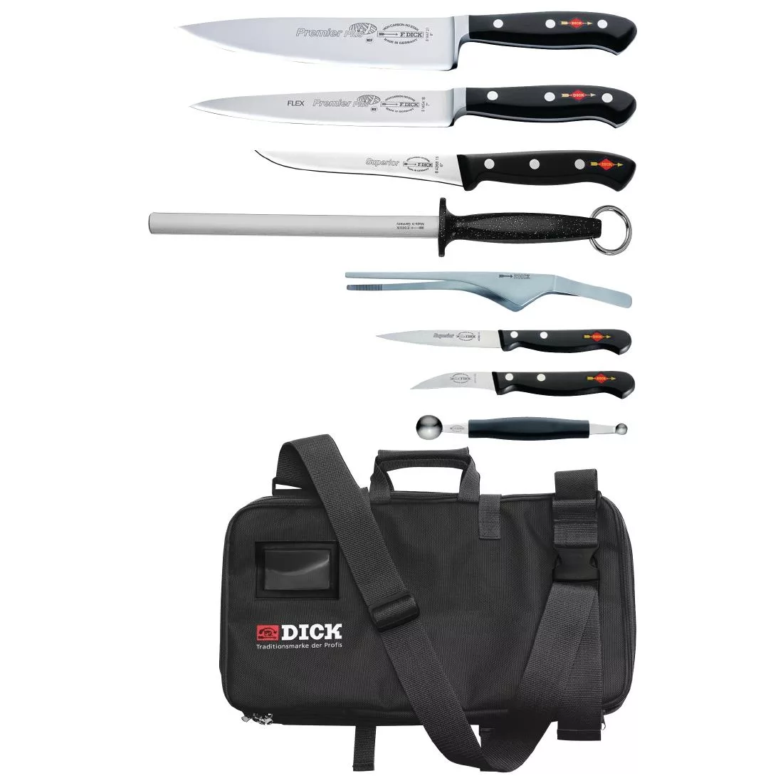dl386_rollbag-black-new.jpg Dick 8 Piece Knife Set With Case - Image 1