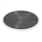 Bolero Fibre Glass Round Table Top Dark Granite Effect 580mm