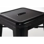 Bolero Bistro Steel High Stool Black (Pack of 4) - Image 14
