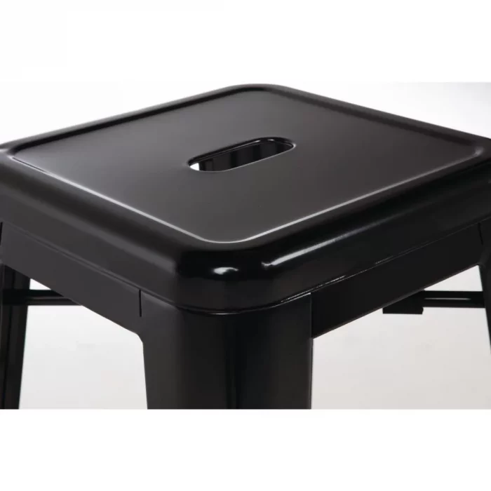 Bolero Bistro Steel High Stool Black (Pack of 4) - Image 14