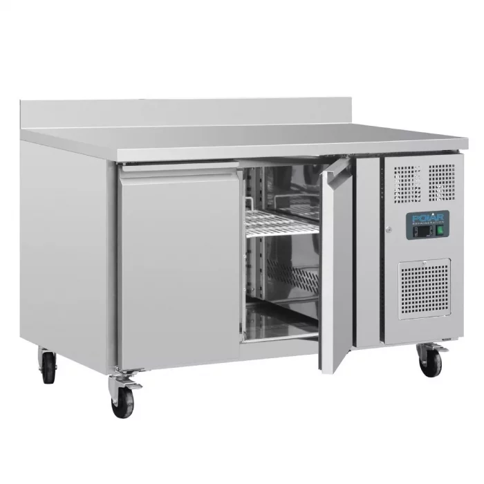 Polar U-Series Double Door Counter Fridge with Upstand 282Ltr - Image 8