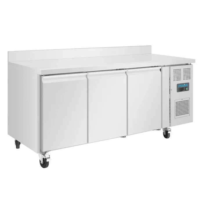 Polar U-Series Triple Door Counter Freezer with Upstand 417Ltr - Image 1