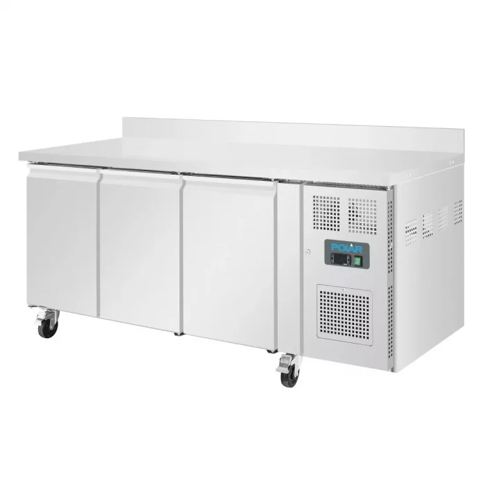 Polar U-Series Triple Door Counter Freezer with Upstand 417Ltr - Image 2