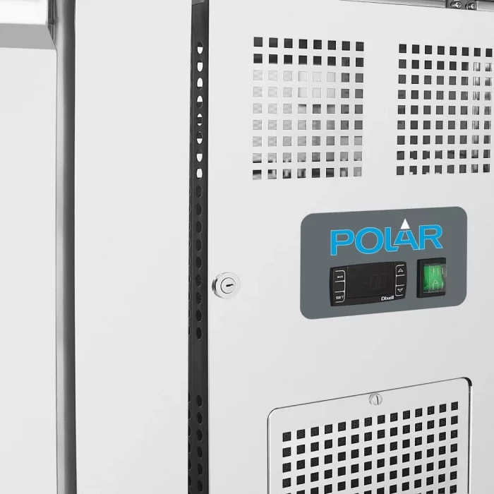 Polar U-Series Triple Door Counter Freezer with Upstand 417Ltr - Image 5