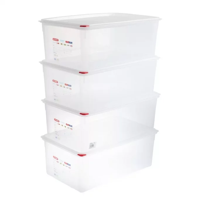 Araven Polypropylene 1/1 Gastronorm Food Storage Box 28Ltr (Pack of 4) - Image 2